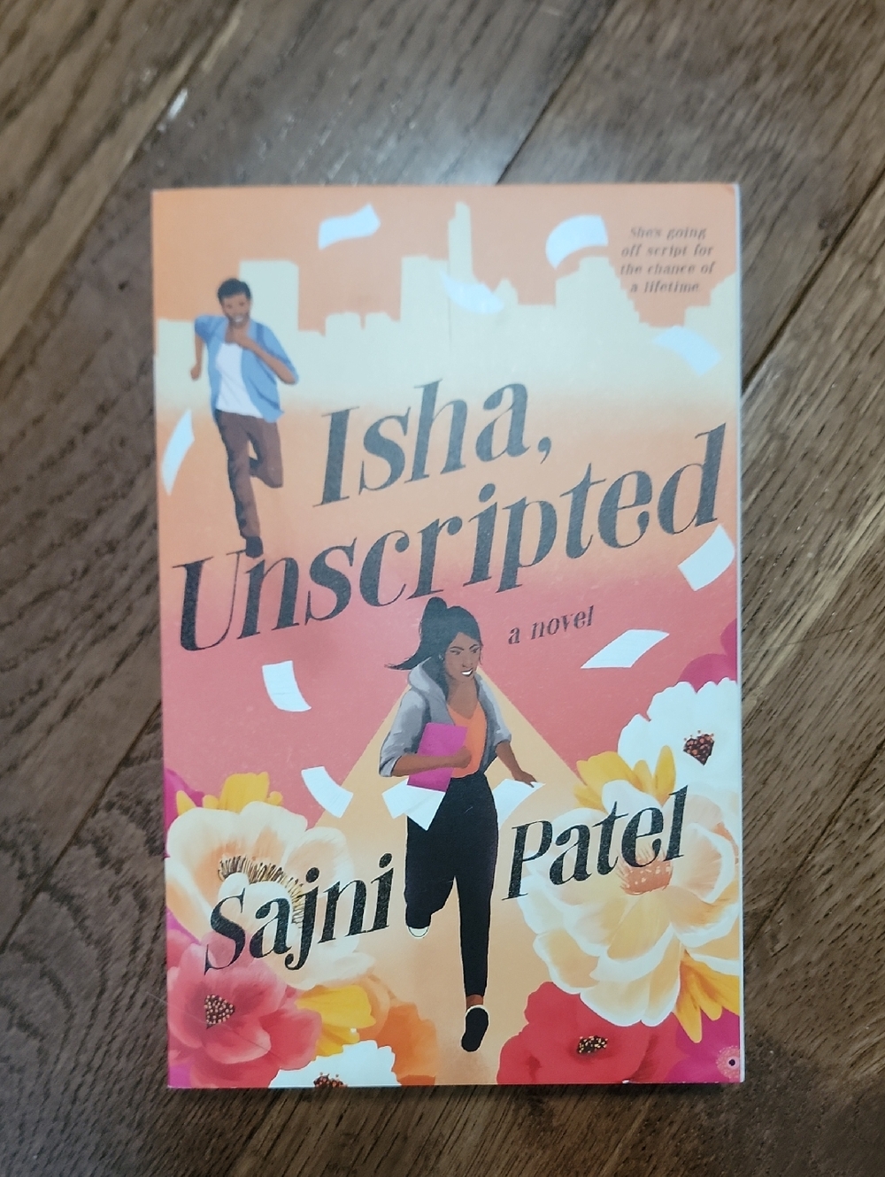 Isha, Unscripted — Orange Floral Paperback Back Cover